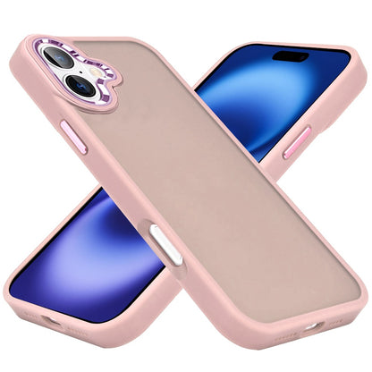 For Apple iPhone 17 (6.3") Slim Fit Thin Hybrid,Frosted Matte Polished Acrylic Hard PC with TPU Rubber Frame Case Cover
