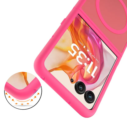 For Motorola Razr 2024 Magnetic Case Hybrid Soft TPU Rubber Bumper Hard Translucent Matte Back Slim Shockproof Case Cover