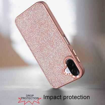 For Samsung Galaxy A07 Crystal Sparkle Diamond Glass Full Mini Glitter Bling Frame TPU Hybrid Protective Case Cover