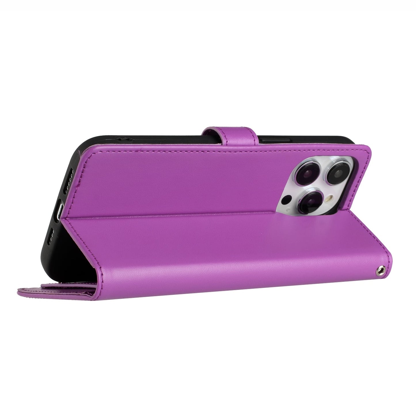 For iPhone 15 Pro Max (6.7") Wallet Cases PU Leather with Credit Card /ID /Cash Holder Slot Dual Flip Book Pouch, Stand and Strap Case Cover