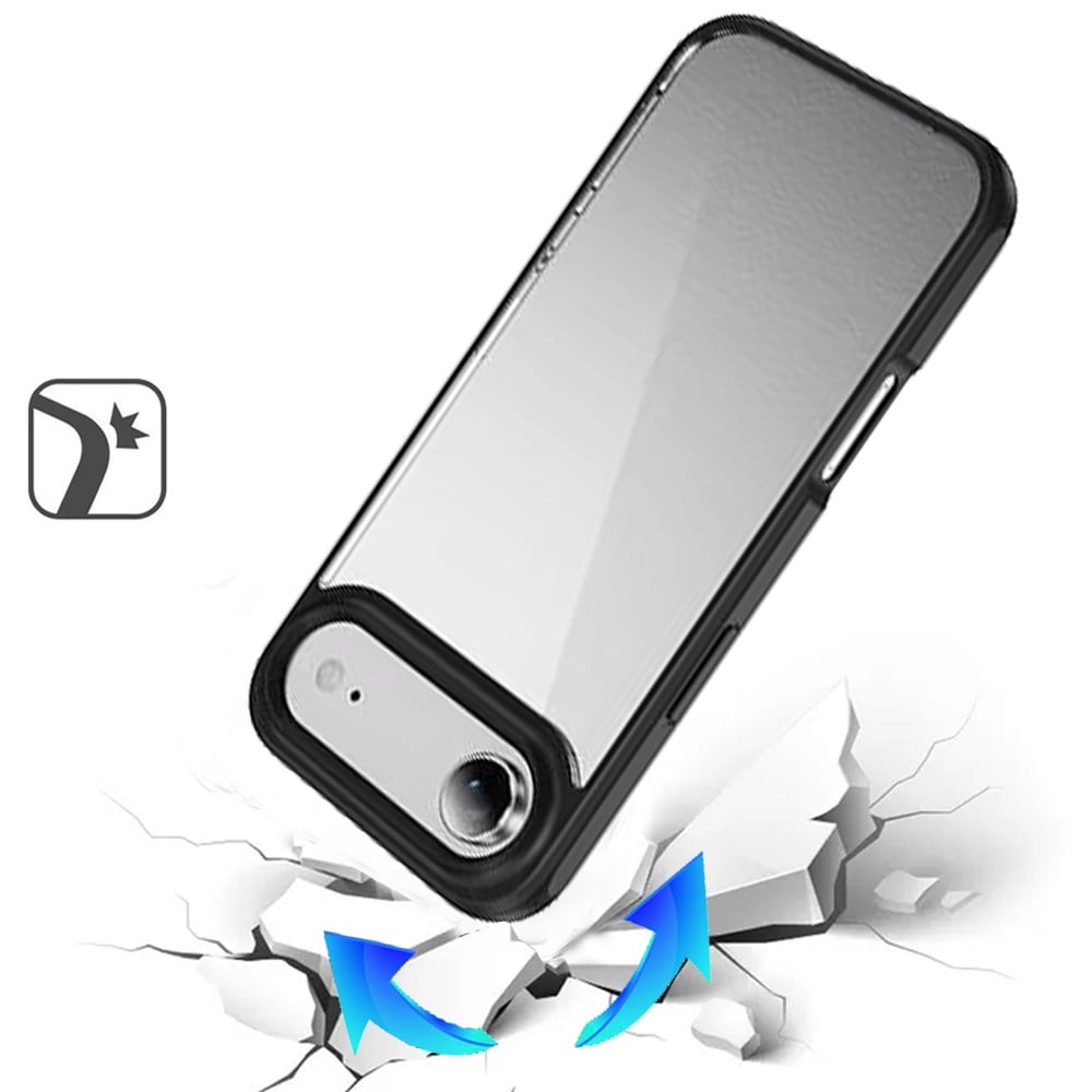 For Apple iPhone 17 Air (6.6") Hybrid Transparent HQ Slim Shockproof Clear Protective Thick 2.0mm TPU Frame Case Cover
