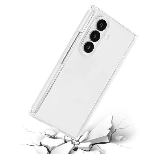 For Samsung Galaxy Z TriFold Pure Crystal Clear Hybrid Shockproof Armor Protection Durable Grip Design Transparent Impact Defense Case Cover Clear