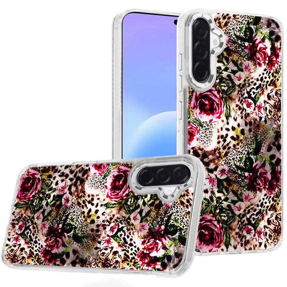 Phone Case for Samsung Galaxy A57 Luxury Glitter Epoxy Design Chrome Metallic Edge Shockproof Protective Stylish Fashion Durable Slim Premium Finish Cover