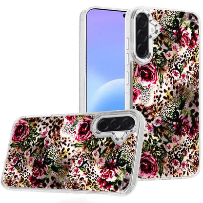 Phone Case for Samsung Galaxy A57 Luxury Glitter Epoxy Design Chrome Metallic Edge Shockproof Protective Stylish Fashion Durable Slim Premium Finish Cover