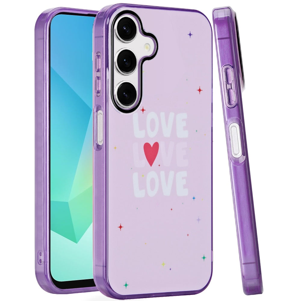 For Samsung Galaxy S24 Ultra Fashion Layer Design Slim IMD TPU Protective, Shockproof Hybrid Stylish Durable Hard PC Case Cover