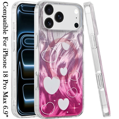Phone Case for Apple iPhone 18 Pro Max/ iPhone 17 Pro Max Stylish Design Shockproof Magnetic Magsafe Compatible TPU IMD Print Rugged Grip Drop Protection Slim Fashion Cover