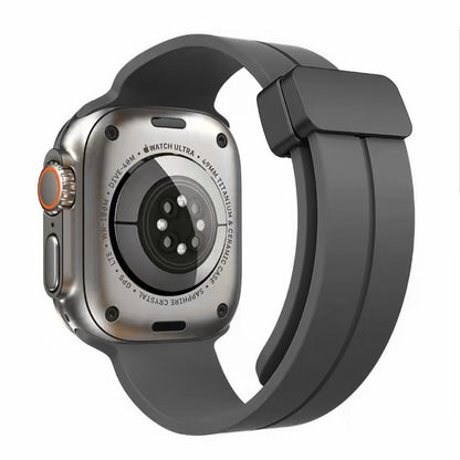 Watch Band for Apple Watch 42/44/45/46mm & Ultra 49mm, Series 4-10 & SE Premium Silicone Magnetic Buckle Adjustable Strap Secure Fit Flexible Soft Replacement