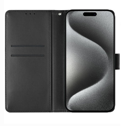 Phone Case for Samsung Galaxy S26 FE /Fan Edition Leather Wallet Folio Credit Card Holder with Magnetic Closure Wrist Strap Classic Flip Design Storage Slots Cover Black