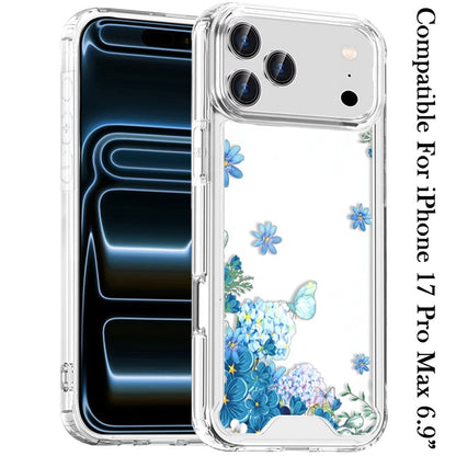 For Apple iPhone 17 Pro Max (6.9") Beautiful TPU Design, Slim Shockproof Soft Cover for Women and Girls, Stylish Protective Case Cover