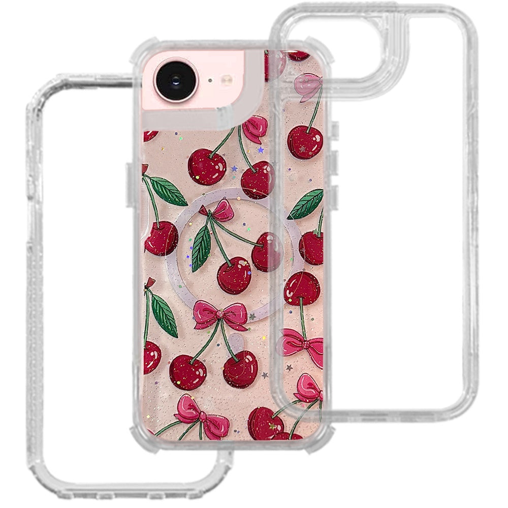 Phone Case for Apple iPhone 17E /16E /SE4 Magnetic Hybrid Fashion Printed Pattern Artwork Stylish Printed Design Dual Layers TPU Rubber SIlicone Hard PC Cover