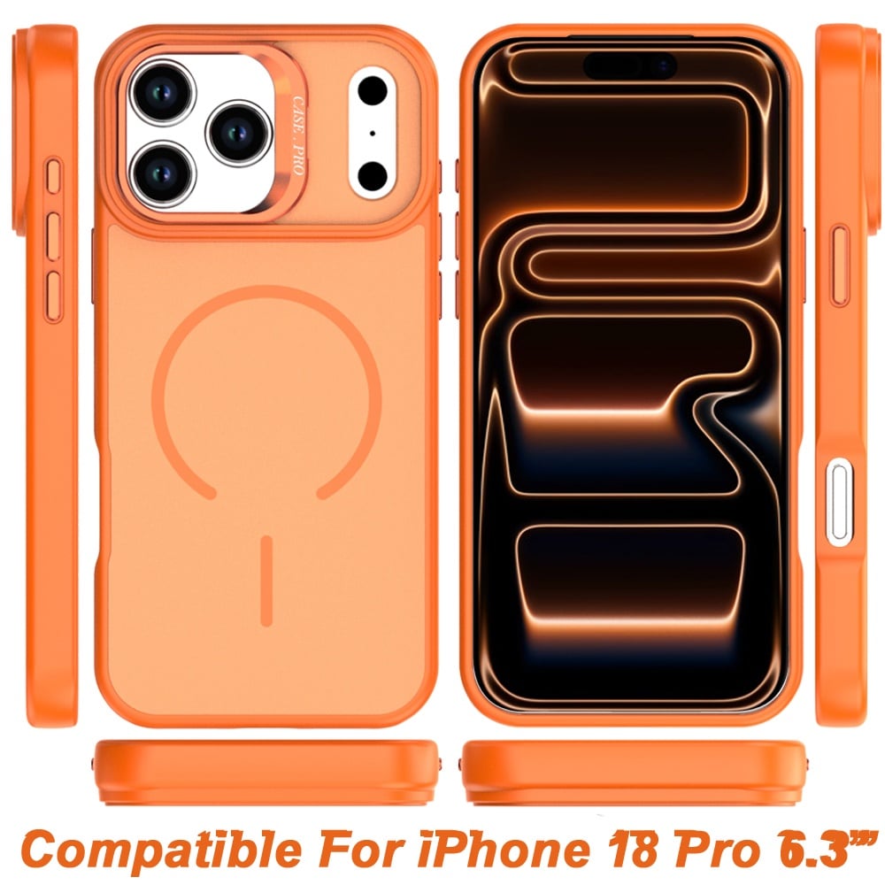 Phone Case for Apple iPhone 18 Pro/ 17 Pro Premium Matte Magnetic Camera Stand Hybrid Shockproof Rugged Protective Anti Scratch Durable Grip Metal Buttons Cover