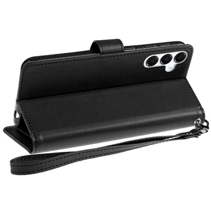 For Samsung Galaxy S25 FE, S25 Fan Edition Wallet Cases PU Leather with Credit Card /ID /Cash Holder Slot Dual Flip Book Pouch, Stand and Strap Case Cover