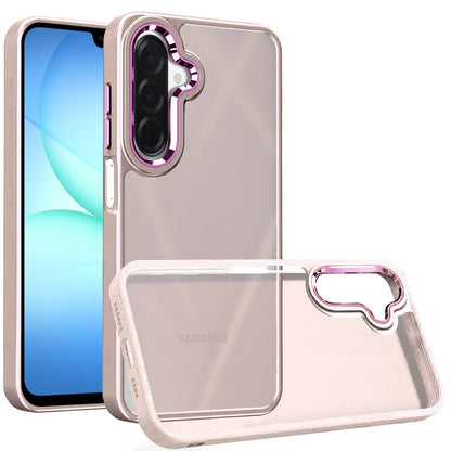 For Samsung Galaxy A17 5G Slim Fit Thin Hybrid,Frosted Matte Polished Acrylic Hard PC with TPU Rubber Frame Case Cover