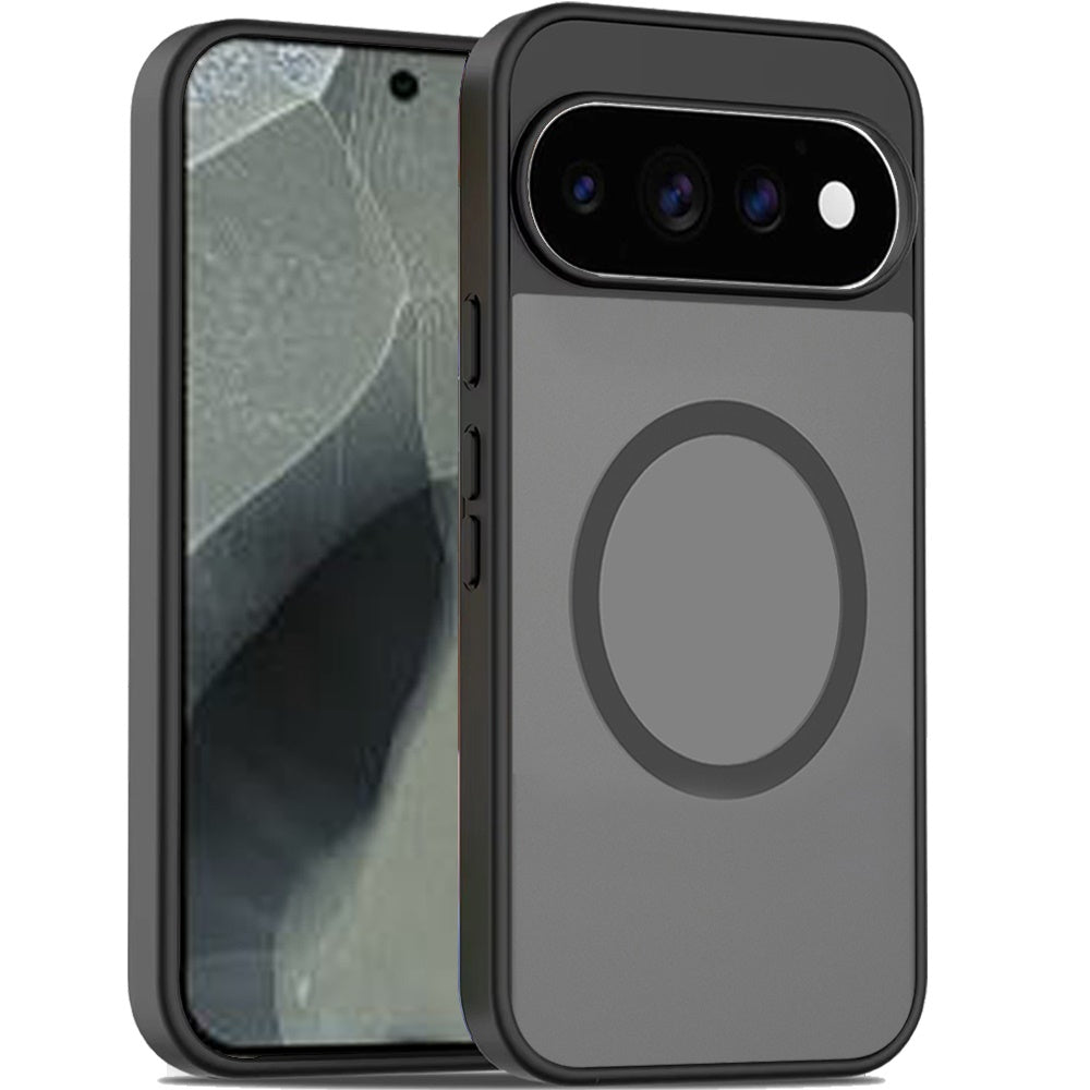 Phone Case for Google Pixel 11 Pro XL Magnetic Matte Hybrid Shockproof Smooth Grip Durable Camera Protection Anti-Slip Soft Touch TPU Armor Cover