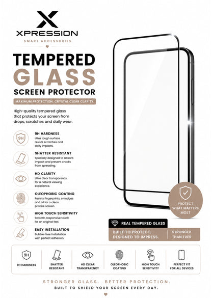 Screen Protector for Apple iPhone 18 Pro Premium Tempered Glass 9H Full Coverage HD Transparent Black Edged Shatter Bubble Free Resistant Durable Clear