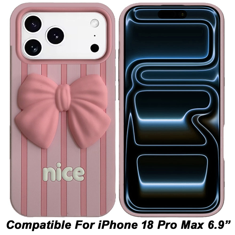 Phone Case for Apple iPhone 18 Pro Max/ iPhone 17 Pro Max Fashionable Silicone Textured Decorative Design Pattern Protective Rubber TPU Hybrid Protection Cover
