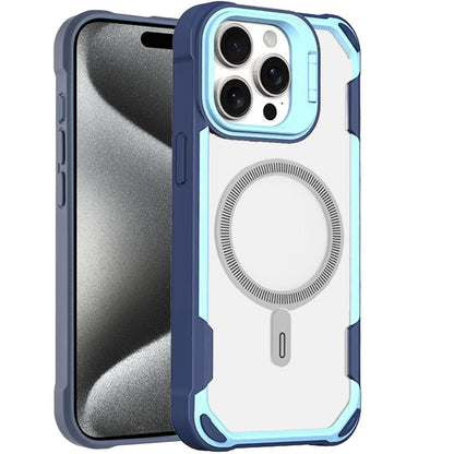 For Apple iPhone 15 Magnetic Circle Hybrid with Camera Stand, Compatible with MagSafe, Shockproof Protective Case Cover