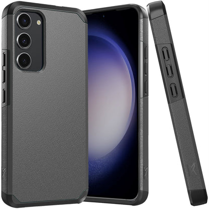 For Samsung Galaxy S23 Fan Edition /S23 FE Slim Tough Shockproof Hybrid with Dual Layer Hard PC + TPU Protection, Armor for Strong Drop & Impact Resistance Case Cover Charcoal Grey