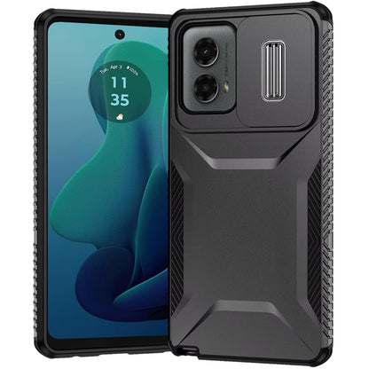For Samsung Galaxy A36 Slim Fit Shockproof Hybrid with Slide Camera Window Covering, Rugged Tpu Silicone Hard PC Bumper Case Cover