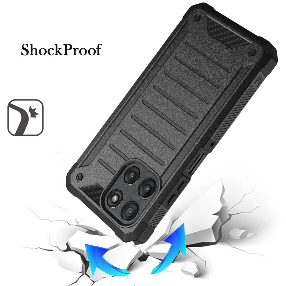 Premium Tough Lined Hybrid Hard PC Soft TPU Dual Layer Rugged Armor Shock Absorbing Reinforced Corners