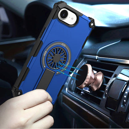 For Samsung Galaxy A57 Texture Design Invisible Kickstand Case, MagSafe Compatible Hybrid Shockproof Cover, Car Mount Friendly Case Cover
