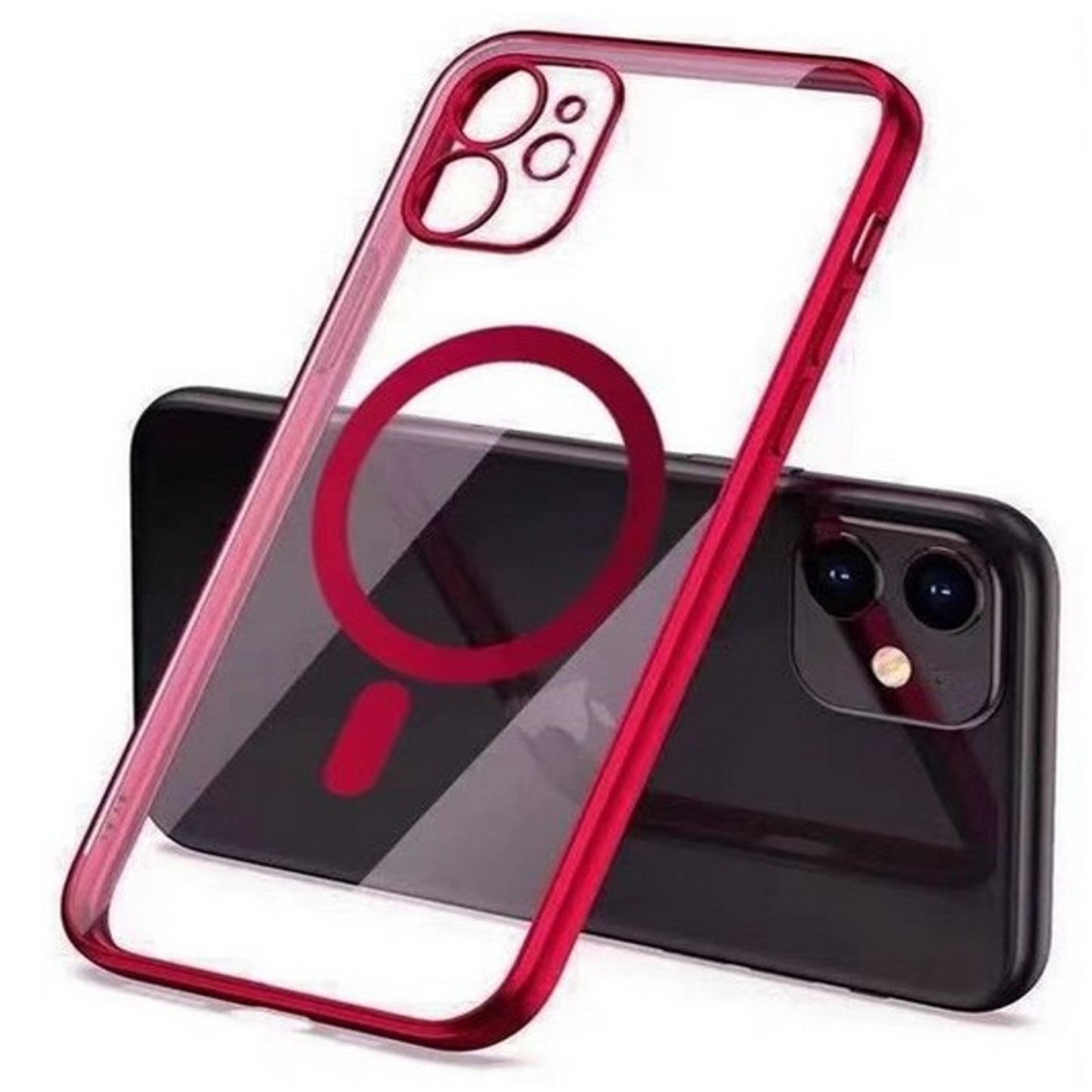 Phone Case Cover for Apple iPhone 17E /iPhone 16E Clear Hybrid Case with Plating Chrome Frame, Camera Protection, MagSafe Compatible Cover
