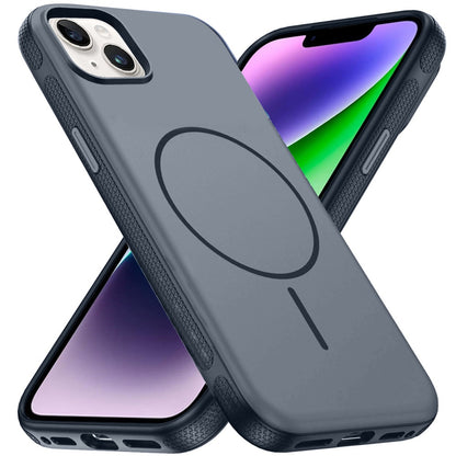 Phone Case for Apple iPhone 14/13 Super Magnetic Matte Hybrid Shockproof Thick Protective Durable Grip Anti Scratch Premium Edge Slim Fit Cover
