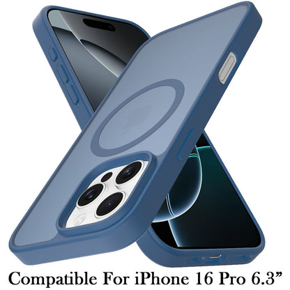 Magnetic Matte Hybrid Shockproof Smooth Grip Durable Camera Protection Anti-Slip Soft Touch TPU Armor