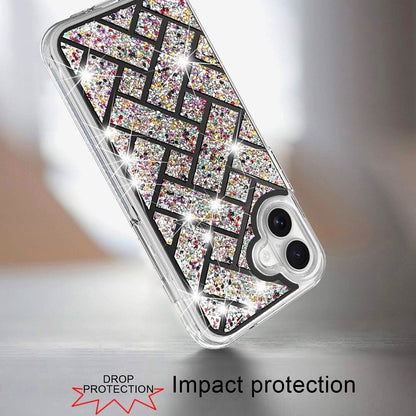 For Apple iPhone 17E /16E Bling Hybrid Shockproof Protective Design Stylish Glitter Finish Durable Grip Protection Case Cover