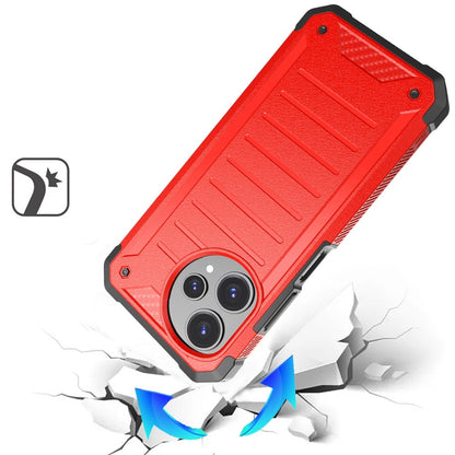 Phone Case for Cricket Icon Plus 2026 Tough Rugged Shockproof Grip two layer Armor Hybrid Heavy Duty Anti Slip Protective Durable Lined Design Cover Red