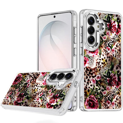 Phone Case for Samsung Galaxy S26 FE /Fan Edition Luxury Glitter Epoxy Design Chrome Metallic Edge Shockproof Protective Stylish Fashion Durable Slim Premium Finish Cover