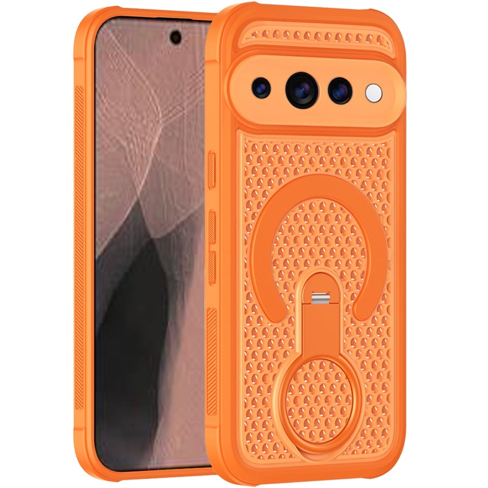 Phone Case for Google Pixel 11 /11 Pro Magnetic Honeycomb Hybrid Rugged Armor Ring Kickstand Dual Layer Shock Absorbing Hard PC Soft TPU Cover