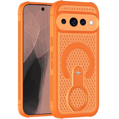 Phone Case for Google Pixel 11 /11 Pro Magnetic Honeycomb Hybrid Rugged Armor Ring Kickstand Dual Layer Shock Absorbing Hard PC Soft TPU Cover
