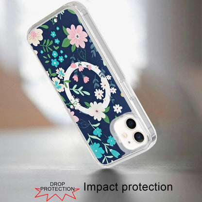 For Apple iPhone 15 Pro Max (6.7") Premium Cute Pattern Design Magnetic Durable Shockproof SlimTPU Hard Back [Compatible with Magsafe] Case Cover