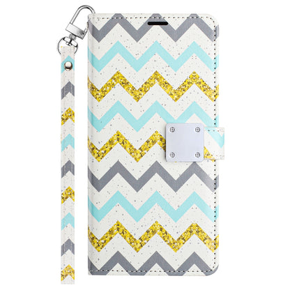 For Samsung Galaxy S24+ Plus Wallet Card Holder Magnetic Closure Shock Protection Lanyard Strap Secure Storage Design Case Cover Antique Flower