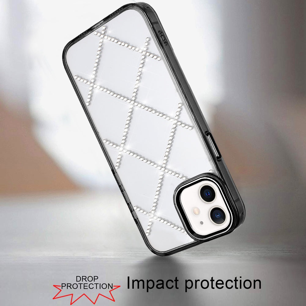 For Samsung Galaxy S26 Gem Glitter Diamond Bling Clear Hybrid TPU Cover, Colorful Shockproof Protective Back, Slim Fit for Women Girls Case Cover