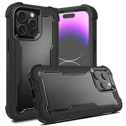 For Apple iPhone 16 Pro Max (6.9") Tough Hybrid Shockproof Hybrid PC + TPU Bumper Frame Rubber Drop Proof 3in1 Armor Full Body Case Cover