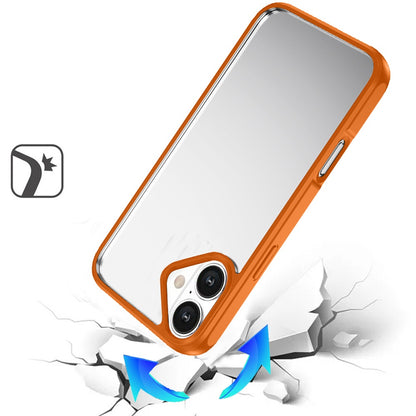 For Apple iPhone 17 Pro Max Hybrid Transparent HQ Slim Shockproof Clear Protective Thick 2.0mm TPU Frame Case Cover Transparent Purple