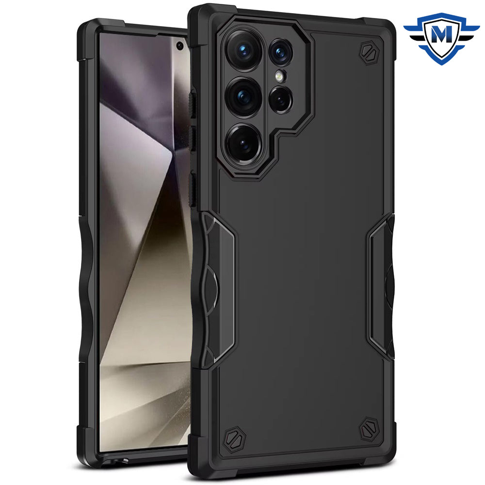 For Samsung Galaxy S25 Ultra Premium Slim Fit Back Hybrid Lightweight Shockproof 2-in-1 Hybrid Hard PC Bumper Frame Armor Case Cover