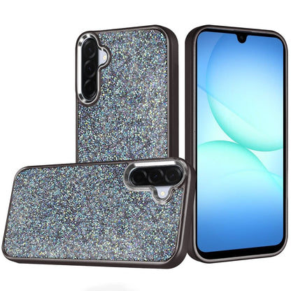 For Samsung Galaxy S26 Crystal Sparkle Diamond Glass Full Mini Glitter Bling Frame TPU Hybrid Protective Case Cover