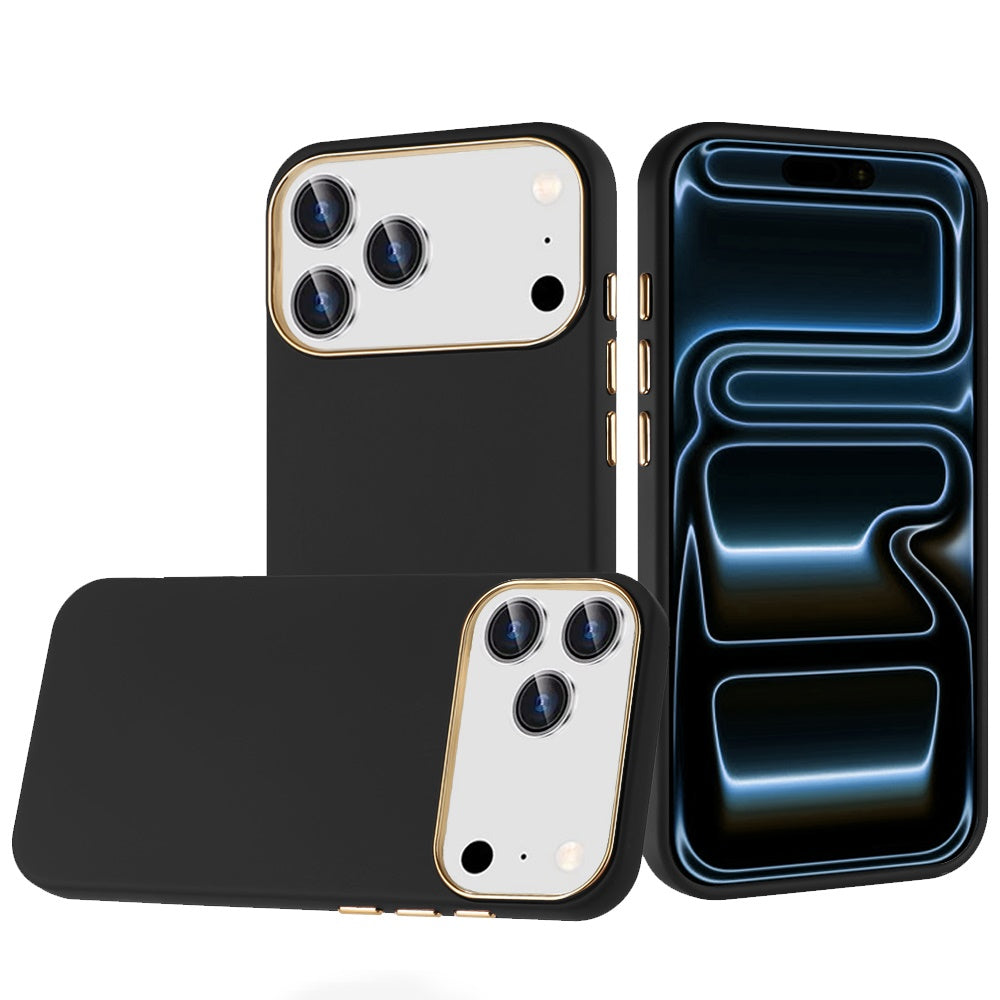 Hybrid Silicone TPU Rubber Chromed Edge TPU Bumper Reinforced Corners Shock Absorbing Protection