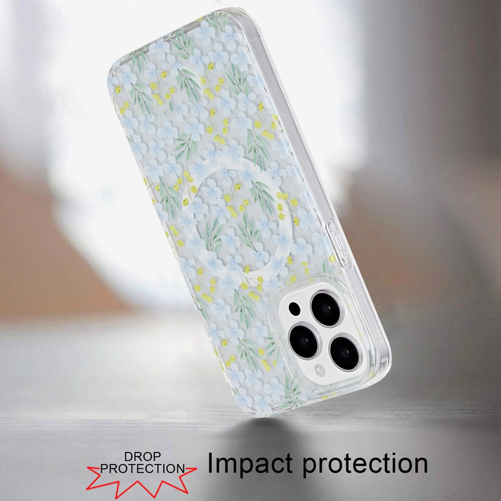For Apple iPhone 13 Pro Max Double Layer IMD Magnetic Hybrid Shockproof Protection Anti Scratch Durable Design Secure Grip Slim Profile Compatible Design Case Cover
