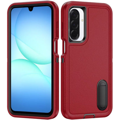Phone Case for Samsung Galaxy A17 5G 3in1 Tough Rugged Kickstand Shockproof Armor Grip Heavy Duty Drop Resistant Protective Hybrid Cover