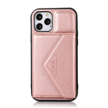 For Apple iPhone 14 /Plus Pro Max Wallet Case Credit Card ID Money Holder Lanyard Neck Strap Flip PU Leather  Phone Case Cover