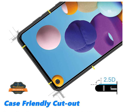 For Samsung Galaxy A33 5G Screen Protector, 9H Hardness Full Glue Adhesive Tempered Glass [3D Curved Glass, Bubble Free] HD Glass Screen Protector Clear Black Screen Protector