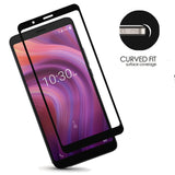 For Cricket Dream 5G Screen Protector Full Cover Tempered Glass [Edge to Edge Coverage] Full Protection Durable Tempered Glass Clear Black Screen Protector