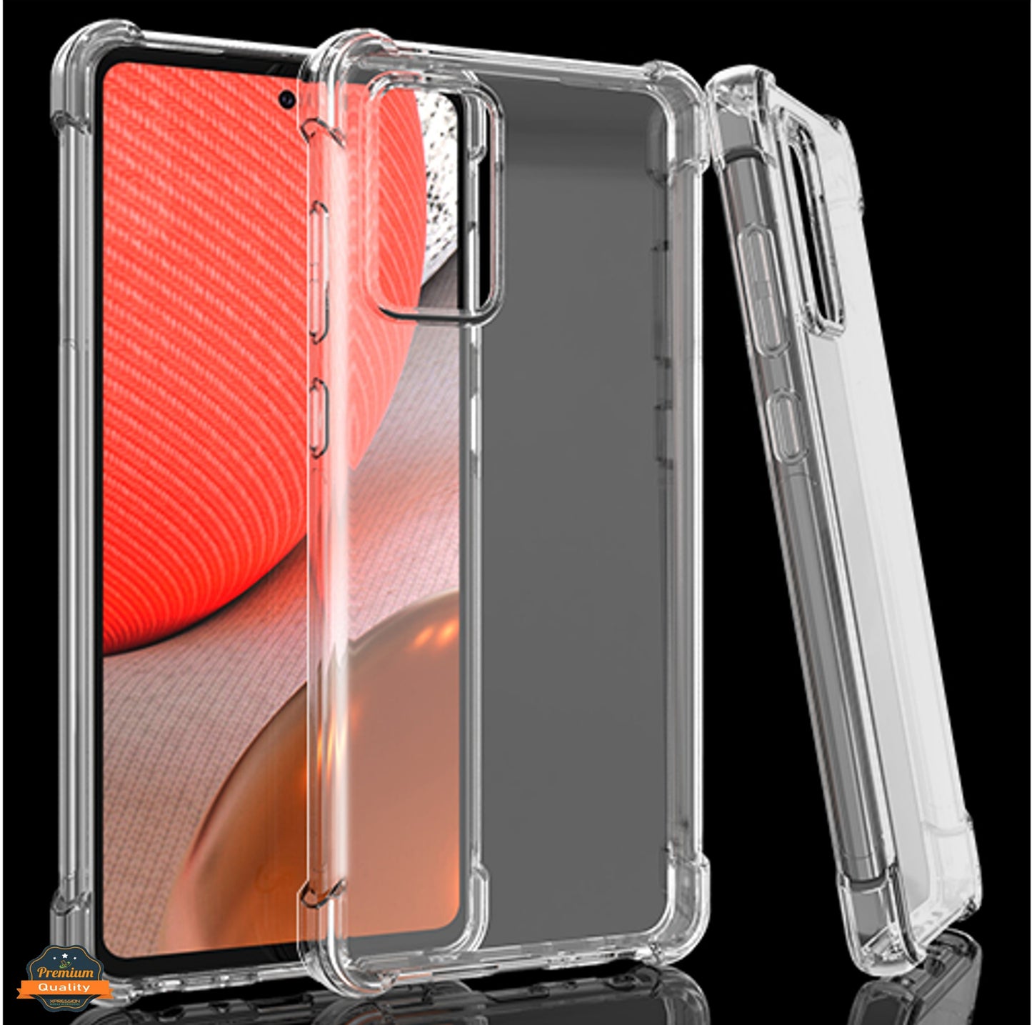 For Motorola Moto G Stylus 5G 2022 HD Hybrid TPU Corner Protective Rubber Shockproof Gummy Gel Bumper Transparent Clear Phone Case Cover