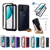 For Apple iPhone 14 Plus (6.7") Full Body Armor Hybrid Double Layer Hard PC + TPU Transparent Back Rugged Shockproof  Phone Case Cover