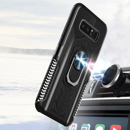 For Apple iPhone 8 Plus/7 Plus/6 6S Plus Military Grade Hybrid Heavy Duty 2 in 1 Hard PC and Silicone with Ring Stand Holder  Phone Case Cover