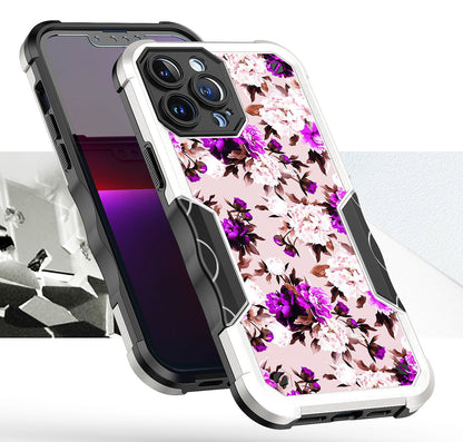 For Apple iPhone 14 Plus (6.7") Fashion Design Shockproof Hybrid Stylish Pattern Heavy Duty TPU Rubber Armor  Phone Case Cover